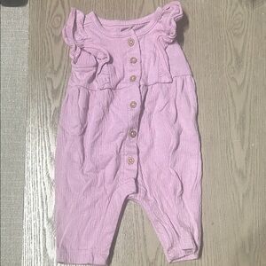 Carter's Pink Ruffle Button Jumpsuit